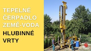 Tepelné čerpadlo zeměvoda  hlubinné vrty [upl. by Durer430]