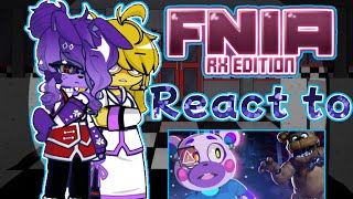 FNIA React to FNAF song hes a scary bear second try FNIA x Gacha life 2 enjoy enjoy [upl. by Omolhs408]