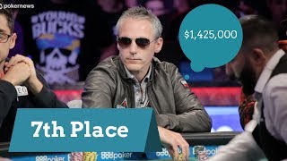 2017 WSOP 7th Place Finisher Damian Salas [upl. by Airres]