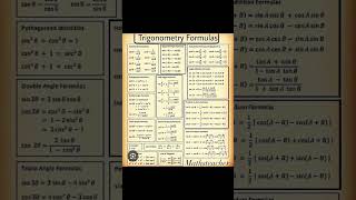 Class 10 All trigonometry formula [upl. by Ailehs]