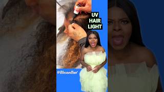 UV Lights For BLACK Women 👏🏽💁🏽‍♀️ uvlighthair uvhairlight vlighthair [upl. by Om]