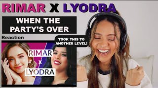 RIMAR X LYODRA  When The Partys Over Billie Eilish  Indonesian Idol 2021 REACTION [upl. by Acimahs7]