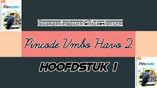 Pincode VMBOT  HAVO 2  Hoofdstuk 1 uitleg Economie [upl. by Niram297]