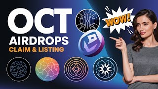 October Crypto Airdrops Listing amp Claiming Guide  Earn Free Crypto in 2024 [upl. by Aitnohs502]