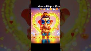 ganpati bappa morya  ganpati bappa status  ganpati bappa song  shorts youtubeshorts 🎇🪔 [upl. by Lokcin389]