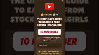 THE ULTIMATE GUIDE TO EARNING FROM STOCKS  MEMEGIRLS memefi code [upl. by Ynaffi]