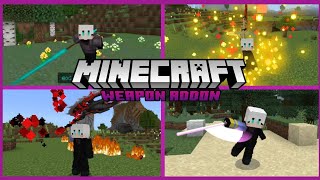 Best MCPE Weapon addon Top 3 Minecraft Bedrock Edition Mod [upl. by Xaviera538]