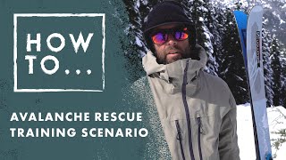 Ep 15 Avalanche Rescue Training Scenario Salomon How To [upl. by Ynatterb]