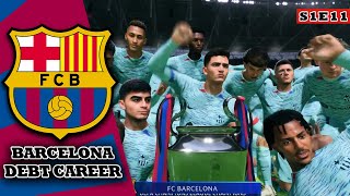 WINNING THE TREBLE FC24 Barcelona Career Mode [upl. by Chris]