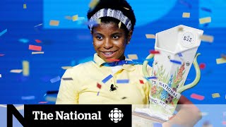 Outpouring of support for 1st Black American to win the Scripps National Spelling Bee [upl. by Llertniuq973]