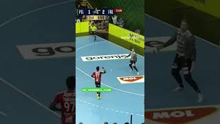 Best penalty save in handball 💫🥅 bestofhandball handball trending handballhighlights sportsball [upl. by Mercola]