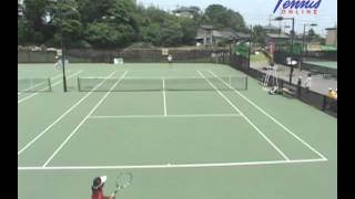 全国選抜ジュニアテニス選手権大会 U14 準々決勝 辻佳奈美 VS 大坪慧美 [upl. by Mahtal]