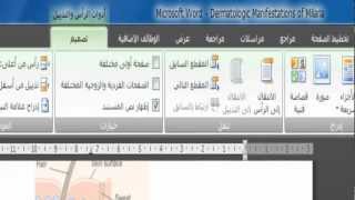 طريقة ترقيم الصفحات في اوفيس 2007 [upl. by Saimon]