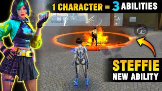 STEFFIE CHARACTER NEW ABILITY  OB33 UPDATE  GARENA FREE FIRE [upl. by Burk561]