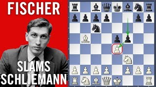 Fischer slams Schliemann  Fischer vs Matulovic  Herceg Novi 1970 [upl. by Plume237]