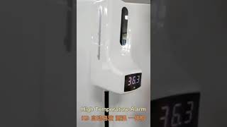 K9 automatic disinfection soap dispenser with infrared thermometer high temperature alarm [upl. by Nohsyt114]