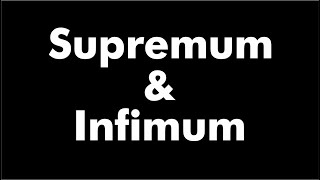 AnalisisReal  Supremum Infimum [upl. by Templer]