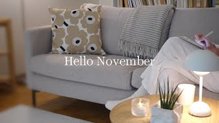 Hello November  Cozy day grocery shopping healthy tiramisù  slow nordic living in Finland [upl. by Orvah]