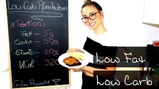 Low Carb Rezept  Pfannkuchen  Gesundes Frühstück  Snack  Abnehmen  Schlank  Fettabbau [upl. by Iddet283]