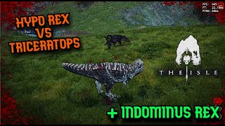 HYPO REX 🔥VS🔥 TRICERATOPS  INDOMINUS REX🦖 theisle [upl. by Emeline]