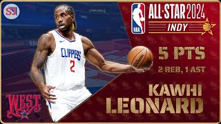 KAWHI LEONARD 5 PTS 2 REB 1 AST vs East  20232024 West  18 February allstar [upl. by Damahom]