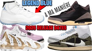 AIR JORDAN 11 LEGEND BLUE 2024 NEW 2025 JORDAN RELEASE DATES TRAVIS SCOTT AJ 1 LOW SCRAPPED  MORE [upl. by Narag]