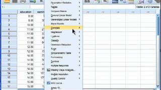 Linear Regression  SPSS part 1 [upl. by Husein]