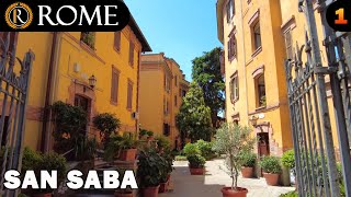 Rome guided tour ➧ San Saba district 1 4K Ultra HD [upl. by Renwick]