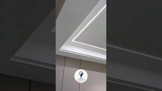 Installation of Aluminium Profile Light  Modern Ceiling Lighting Installation youtubeshorts [upl. by Inahteb]