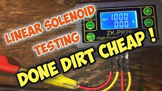 Linear Solenoid Testing Done Dirt Cheap [upl. by Latsyrcal]