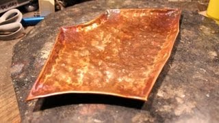 How to Hammer Out a Copper Platter or Plate [upl. by Zarla]