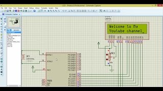 LCD interfacing with 8051II [upl. by Hachmann287]