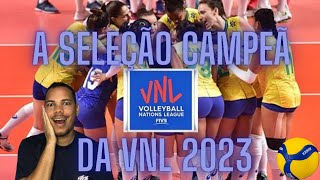 Seleção Brasileira de vôlei para a VNL 2023 vamos ao afronte [upl. by Tsugua]