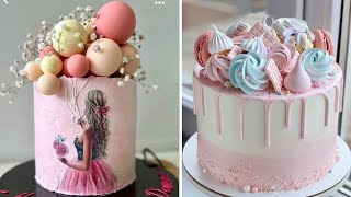 Oddly Satisfying Cake Decorating Compilation  So Yummy Cake Recipes For Party [upl. by Elauqsap]