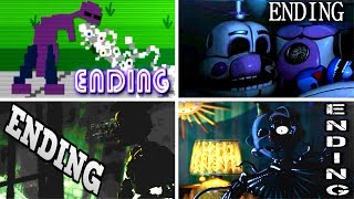 Five Nights at Freddys Sister Location ALL ENDINGS  FNAF Sister Location [upl. by Tara]