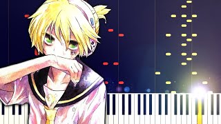 Paradichlorobenzene  Kagamine Len amp Rin piano tutorial [upl. by Naivart]