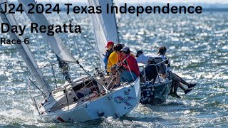 J24 2024 Texas Independence Regatta race 6 With onboard crew discussion and tactics [upl. by Conover658]