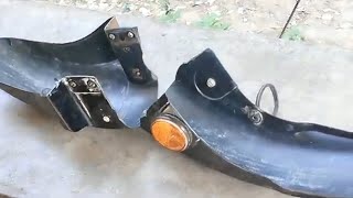 Broken Mudguard Repair Cheap Solution  How To Repair Broken Part Of Bike [upl. by Akinet384]