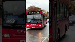 Preserved Stagecoach London 34336 in Weybridge on 462s with an assault alarm [upl. by Nnayr]