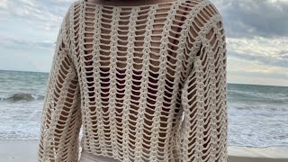 Fabulous crochet crop top for womenwoolen crop top easy tutorial you tube video viral video [upl. by Dorolisa479]