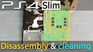 PS4 Slim Disassembly Fix Overheating with Fan Cleaning amp Thermal Paste Replacement [upl. by Thebault695]