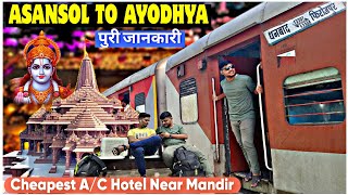 Asansol To Ayodhya Dham  Ayodhya Cheapest AC Hotel Near Ayodhya Ram Mandir  Ayodhya Tour Vlog [upl. by Analram]