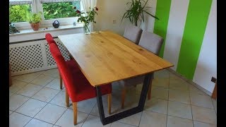 Voll den KRASSEN DesignerTisch selber bauen  Holz und Metall  Erklärvideo [upl. by Alford253]