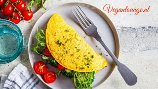 GROENTE VEGAN OMELETTE BAKKEN VOOR ONTBIJT IN 10 MINUTEN [upl. by Novikoff]