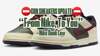 Nike Dunk Low “From Nike To You”  Detailed look  Price and Date Release [upl. by Ameekahs]