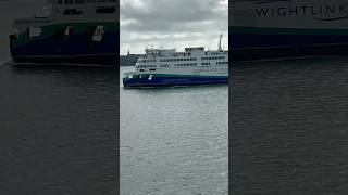 Wightlink Ferry heading back to port ⛴️ ship shorts viralvideo [upl. by Ailadgim]