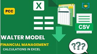 Walter Model Excel Calculator for Financial Management  perfect commerce concepts [upl. by Pagas801]