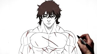 How To Draw Baki  Step By Step  Baki [upl. by Mezoff42]