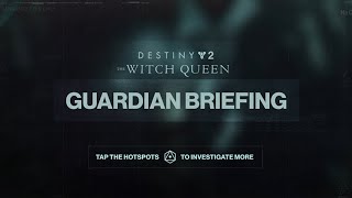 DESTINY 2  NEW WITCH QUEEN INTERACTIVE TRAILER  NEW VANGUARD GUARDIAN BRIEFING BY IKORA REY [upl. by Llerrac]