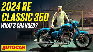 2024 Royal Enfield Classic 350  New colors customisations features  Walkaround  Autocar India [upl. by Ariaz]